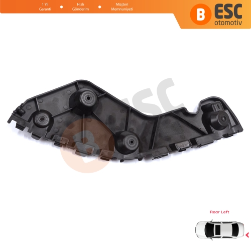 Renault Dacia Duster MK1 HS 2010-2017 622210009R için Arka Sol Tampon İç Bağlantı Braket Ayağı