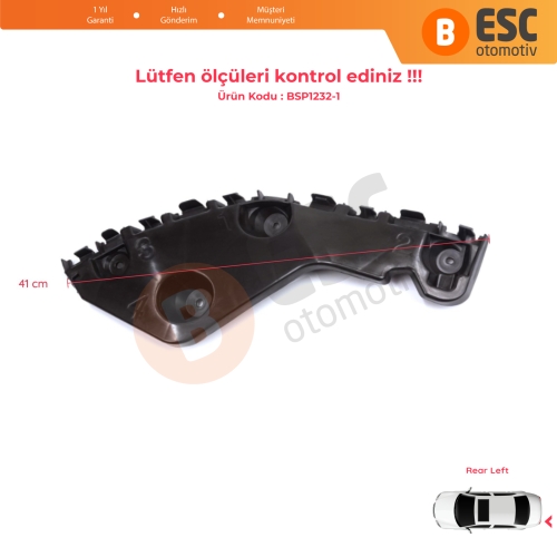 Renault Dacia Duster MK1 HS 2010-2017 622210009R için Arka Sol Tampon İç Bağlantı Braket Ayağı