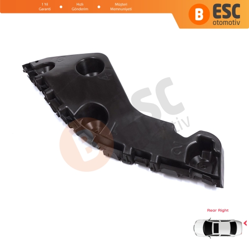 Renault Dacia Duster MK1 HS 2010-2017 622200010R için Arka Sağ Tampon İç Bağlantı Braket Ayağı 