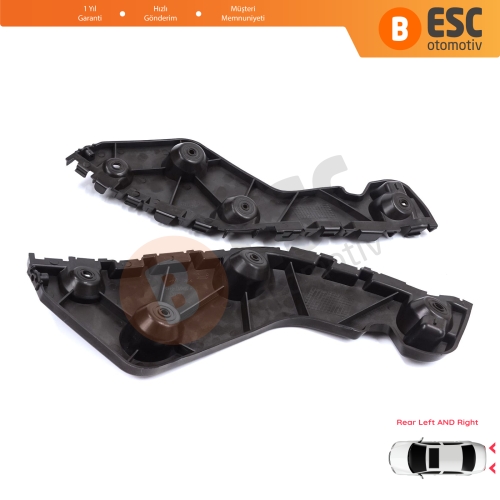 Renault Dacia Duster MK1 HS 2010-2017 622200010R 622210009R için Arka Sağ Sol Tampon İç Bağlantı Braket Ayağı 