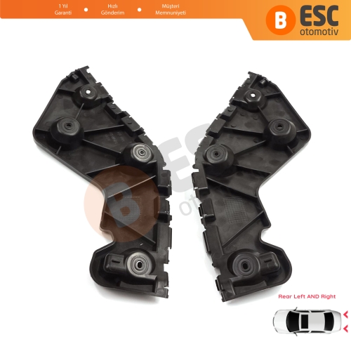 Renault Dacia Duster MK1 HS 2010-2017 622200010R 622210009R için Arka Sağ Sol Tampon İç Bağlantı Braket Ayağı 