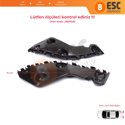 Renault Dacia Duster MK1 HS 2010-2017 622200010R 622210009R için Arka Sağ Sol Tampon İç Bağlantı Braket Ayağı 