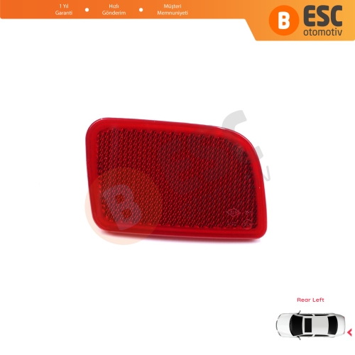 Renault Master 3 Scenic 2 Nissan NV400 Interstar Opel Movano B X62 8200152642 için Sol Arka Tampon Reflektörü