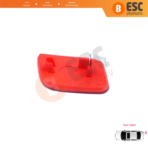 Renault Master 3 Scenic 2 Nissan NV400 Interstar Opel Movano B X62 8200152643 için Sağ Arka Tampon Reflektörü