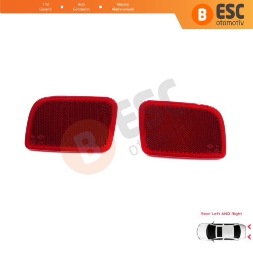 Renault Master 3 Scenic 2 Nissan NV400 Interstar Opel Movano B X62 8200152642 8200152643 için Sağ Sol Arka Tampon Reflektörü