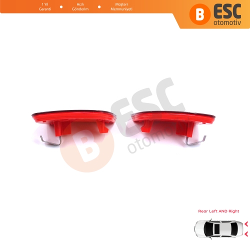 Renault Master 3 Scenic 2 Nissan NV400 Interstar Opel Movano B X62 8200152642 8200152643 için Sağ Sol Arka Tampon Reflektörü