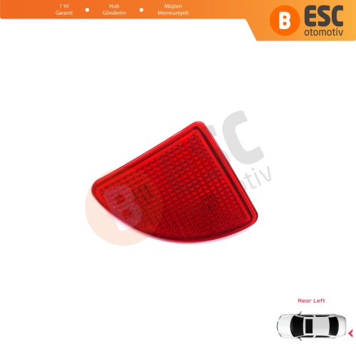 Renault Kangoo MK1 Express Nissan Kubistar X76 Dacia Logan MK1 KS MCV Van 2004-2008 7700308720 için Arka Sol Tampon Reflektörü