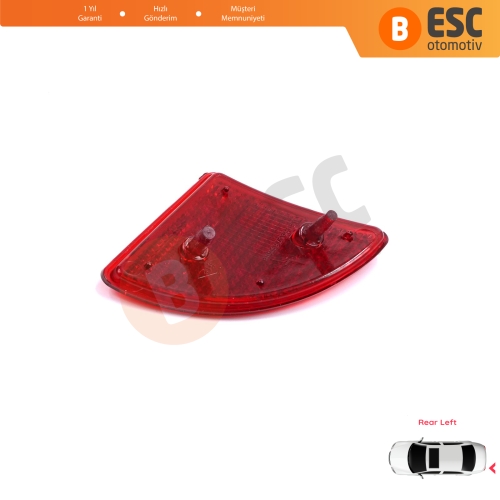 Renault Kangoo MK1 Express Nissan Kubistar X76 Dacia Logan MK1 KS MCV Van 2004-2008 7700308720 için Arka Sol Tampon Reflektörü