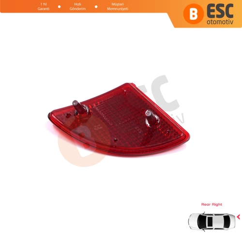 Renault Kangoo MK1 Express Nissan Kubistar X76 Dacia Logan MK1 KS MCV Van 2004-2008 7700308719 için Arka Sağ Tampon Reflektörü