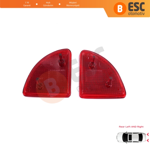 Renault Kangoo MK1 Express Nissan Kubistar X76 Dacia Logan MK1 KS MCV Van 2004-2008 77003087207700308719 için Arka Sağ Sol Tampon Reflektörü