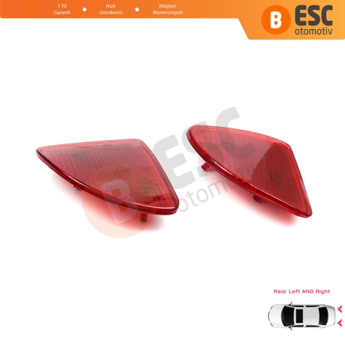 Renault Kangoo MK1 Express Nissan Kubistar X76 Dacia Logan MK1 KS MCV Van 2004-2008 77003087207700308719 için Arka Sağ Sol Tampon Reflektörü