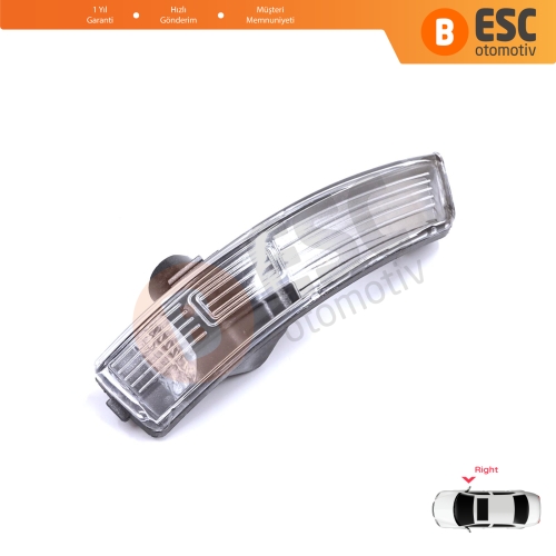 Ford Focus 2007-2020 Mondeo MK4 2007-2015 8M5113B384AA İçin Sağ Yan Ayna Sinyali Beyaz