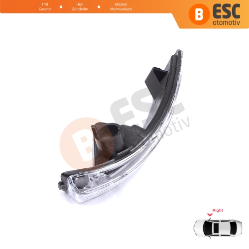 Ford Focus 2007-2020 Mondeo MK4 2007-2015 8M5113B384AA İçin Sağ Yan Ayna Sinyali Beyaz