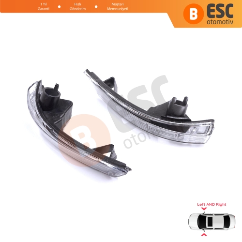 Ford Focus 2007-2020 Mondeo MK4 2007-2015 1872845 1872847 İçin Yan Ayna Sinyali Beyaz Sağ ve Sol 