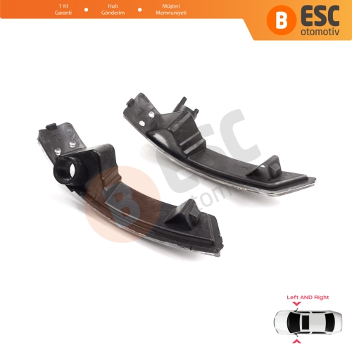 Ford Focus 2007-2020 Mondeo MK4 2007-2015 1872845 1872847 İçin Yan Ayna Sinyali Beyaz Sağ ve Sol 