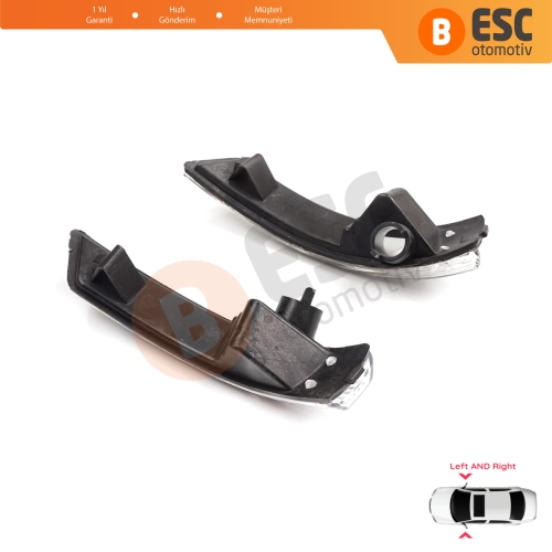 Ford Focus 2007-2020 Mondeo MK4 2007-2015 1872845 1872847 İçin Yan Ayna Sinyali Beyaz Sağ ve Sol 