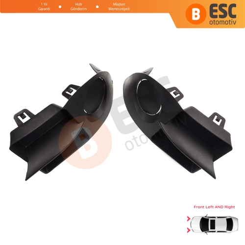 Renault Clio II Phase 4 Symbol MK1 2006-2008 7702295498 için Ön Tampon Sol Sağ Sis Far Çerçeve Kapağı