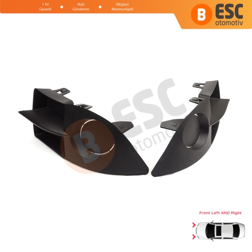 Renault Clio II Phase 4 Symbol MK1 2006-2008 7702295498 için Ön Tampon Sol Sağ Sis Far Çerçeve Kapağı
