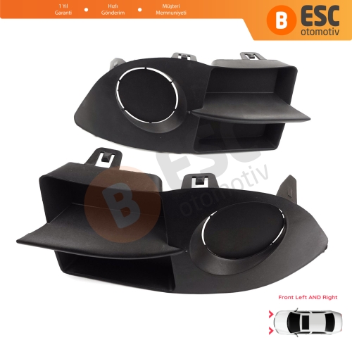 Renault Clio II Phase 4 Symbol MK1 2006-2008 7702295498 için Ön Tampon Sol Sağ Sis Far Çerçeve Kapağı