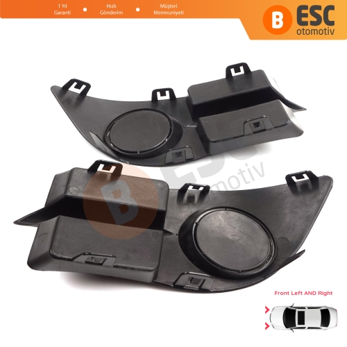 Renault Clio II Phase 4 Symbol MK1 2006-2008 7702295498 için Ön Tampon Sol Sağ Sis Far Çerçeve Kapağı