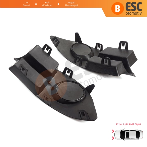 Renault Clio II Phase 4 Symbol MK1 2006-2008 7702295498 için Ön Tampon Sol Sağ Sis Far Çerçeve Kapağı