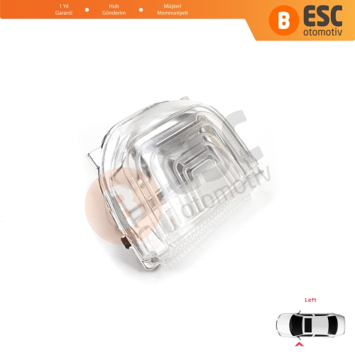 Mercedes Sprinter MK3 907 910 2018-On 9109064700 İçin Sol Yan Kapı Ayna Sinyali Beyaz