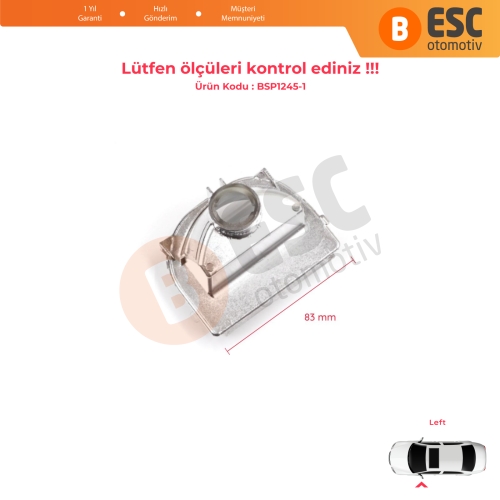 Mercedes Sprinter MK3 907 910 2018-On 9109064700 İçin Sol Yan Kapı Ayna Sinyali Beyaz