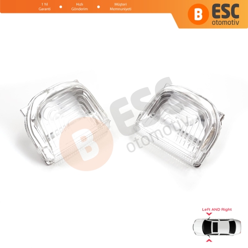 Mercedes Sprinter MK3 907 910 2018-On 9109064700 9109064600 İçin Yan Ayna Sinyali Beyaz Sağ ve Sol 