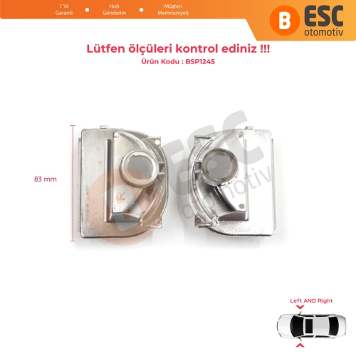 Mercedes Sprinter MK3 907 910 2018-On 9109064700 9109064600 İçin Yan Ayna Sinyali Beyaz Sağ ve Sol 