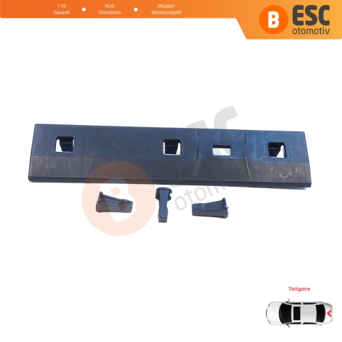 Mercedes Sprinter W901 W902 W903 W904 VW LT MK2 1996-2006 9017660219 İçin Arka Bagaj Kapı Üst Plaka Kaplama Bakaliti