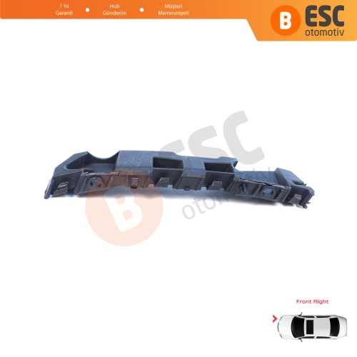 Renault Dacia Logan Sandero Stepway MK2 Symbol MK3 Makyajlı Kasa 2017-On 631427999R için Ön Sağ Tampon İç Bağlantı Braket Ayağı