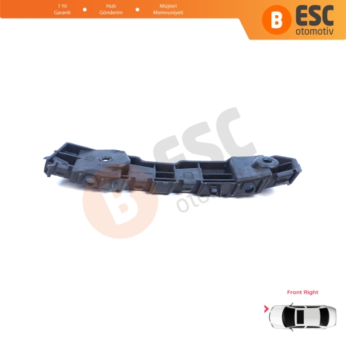 Renault Dacia Logan Sandero Stepway MK2 Symbol MK3 Makyajlı Kasa 2017-On 631427999R için Ön Sağ Tampon İç Bağlantı Braket Ayağı