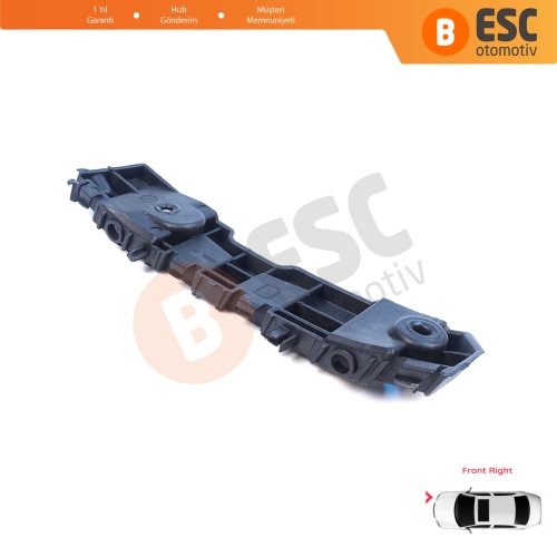 Renault Dacia Logan Sandero Stepway MK2 Symbol MK3 Makyajlı Kasa 2017-On 631427999R için Ön Sağ Tampon İç Bağlantı Braket Ayağı