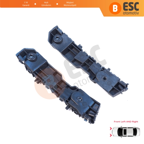 Renault Dacia Logan Sandero Stepway MK2 Symbol MK3 Makyajlı Kasa 2017-On 631438295R 631427999R için Ön Sağ Sol Tampon İç Bağlantı Braket Ayağı