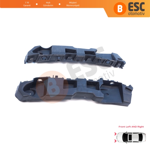Renault Dacia Logan Sandero Stepway MK2 Symbol MK3 Makyajlı Kasa 2017-On 631438295R 631427999R için Ön Sağ Sol Tampon İç Bağlantı Braket Ayağı