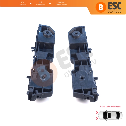 Renault Dacia Logan Sandero Stepway MK2 Symbol MK3 Makyajlı Kasa 2017-On 631438295R 631427999R için Ön Sağ Sol Tampon İç Bağlantı Braket Ayağı