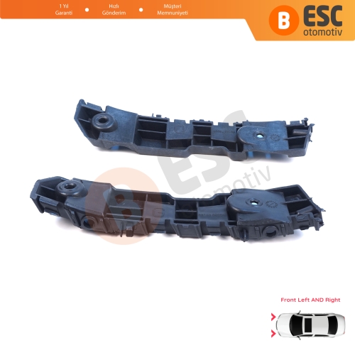 Renault Dacia Logan Sandero Stepway MK2 Symbol MK3 Makyajlı Kasa 2017-On 631438295R 631427999R için Ön Sağ Sol Tampon İç Bağlantı Braket Ayağı