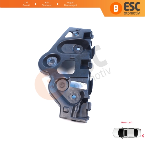 Renault Dacia Sandero MK2 B52 B8 2012-2016 Makyajsız Kasa 850459391R için Arka Sol Tampon İç Bağlantı Braket Ayağı