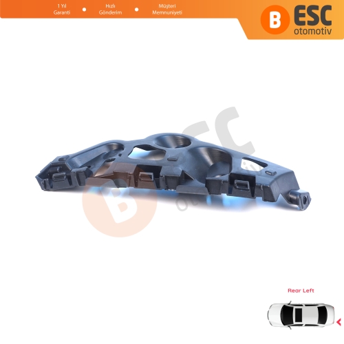 Renault Dacia Sandero MK2 B52 B8 2012-2016 Makyajsız Kasa 850459391R için Arka Sol Tampon İç Bağlantı Braket Ayağı