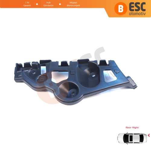 Renault Dacia Sandero MK2 B52 B8 2012-2016 Makyajsız Kasa 850440810R  için Arka Sağ Tampon İç Bağlantı Braket Ayağı