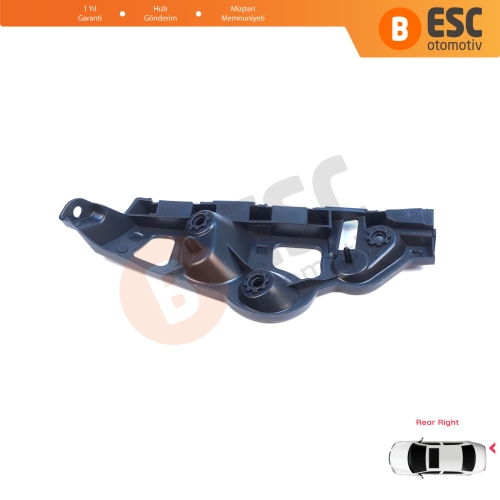 Renault Dacia Sandero MK2 B52 B8 2012-2016 Makyajsız Kasa 850440810R  için Arka Sağ Tampon İç Bağlantı Braket Ayağı