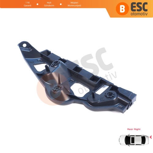 Renault Dacia Sandero MK2 B52 B8 2012-2016 Makyajsız Kasa 850440810R  için Arka Sağ Tampon İç Bağlantı Braket Ayağı