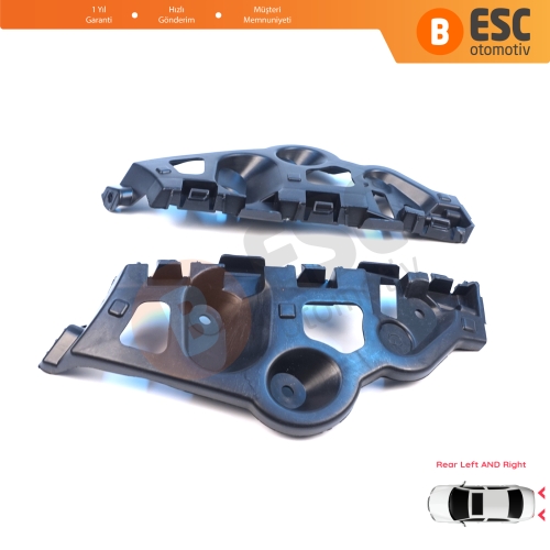 Renault Dacia Sandero MK2 B52 B8 2012-2016 Makyajsız Kasa 850459391R 850440810R için Arka Sağ Sol Tampon İç Bağlantı Braket Ayağı