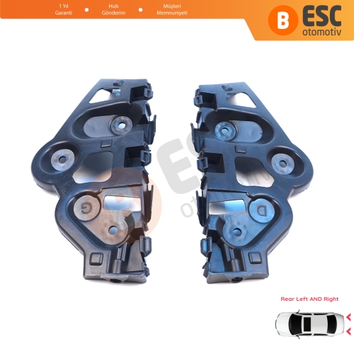Renault Dacia Sandero MK2 B52 B8 2012-2016 Makyajsız Kasa 850459391R 850440810R için Arka Sağ Sol Tampon İç Bağlantı Braket Ayağı