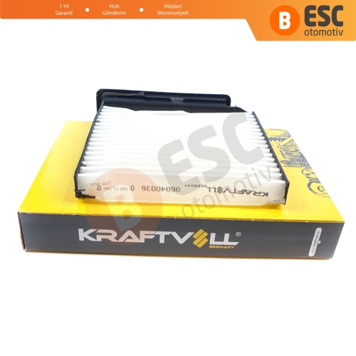 Dacia Duster MK2 Logan MK1 Sandero MK1 için Orjinal KRAFTVOLL 06040036 Polen Filtresi
