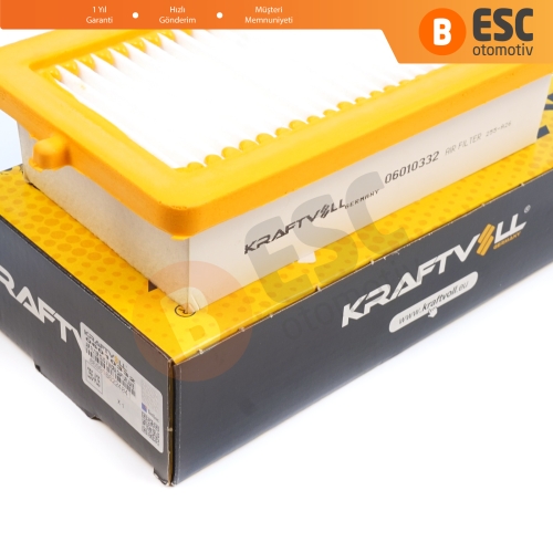 Renault Kaptur HA Arkana MK1 Clio MK5 Captur MK2 için Orjinal KRAFTVOLL 06010332 Hava Filtresi