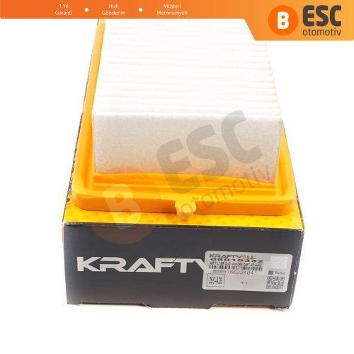 Renault Kaptur HA Arkana MK1 Clio MK5 Captur MK2 için Orjinal KRAFTVOLL 06010332 Hava Filtresi