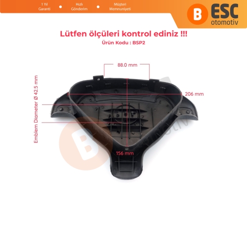 Opel Astra G Corsa B Tigra A B Twintop Zafira A Agila A Combo B 1242350 İçin Perçinli Direksiyon Hava Yastığı Korna Kapağı