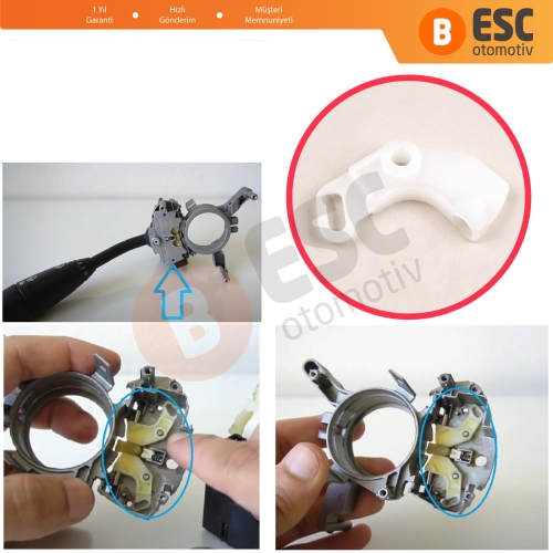 Mercedes W203 S203 CL203 W209 C209 A209 için Direksiyon Silecek Sinyal Kolu Anahtarı Tamir Bracket Klipsi