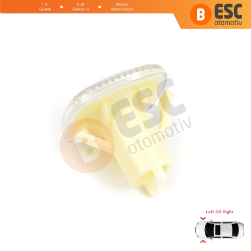 Audi A3 A4 A8 Skoda Fabia Rapid Octavia Superb Roomster Seat Cordoba Ibiza Toledo 1U0949127 İçin Yan Çamurluk Sinyali Beyaz 